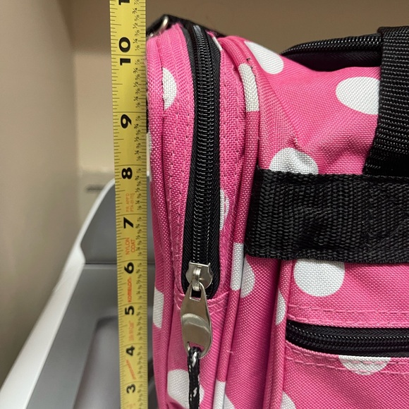 Pink Polka Dot Rockland Tote Bag - Picture 12 of 14